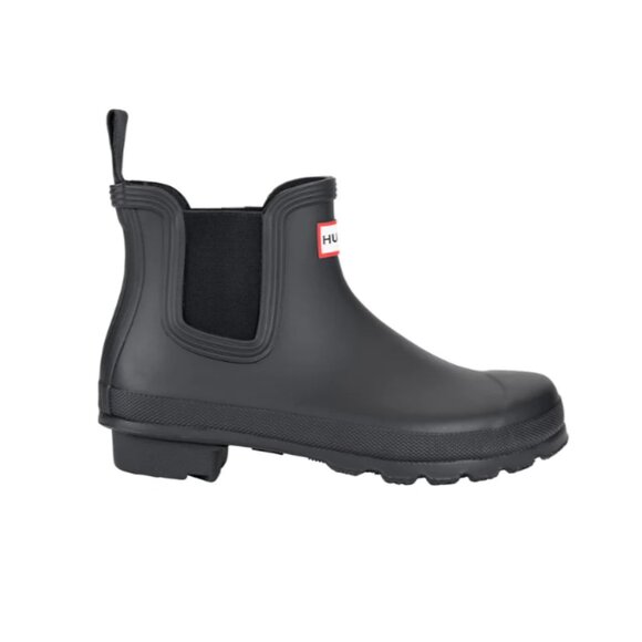 NEW! Hunter Women's Original Chelsea Rain Boot Black - Picture 3 of 5